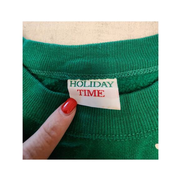 Santa Claus Holiday Christmas Crewneck Sweatshirt SZ Medium - Picture 4 of 7